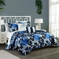 thumbnail image 4 of Aster 5 Piece Quilt Set Contemporary Floral Design Bedding, 4 of 6