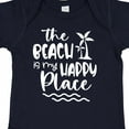 thumbnail image 4 of Inktastic Spring Break the Beach is My Happy Place Boys or Girls Baby Bodysuit, 4 of 5
