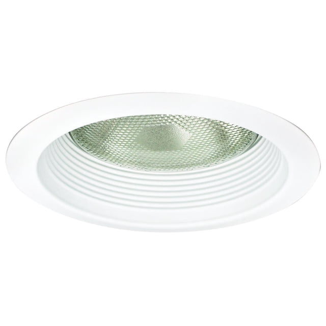 Nora Lighting NTM-726 - Moldura empotrada con deflector de 6" - Blanco