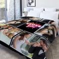 thumbnail image 3 of Custom for Boyfriend Girlfriend, Personalized Couple Blanket, Customized Blanket with Photo, Birthday Valentines Gifts for Wife Girlfriends from Husband Boyfriends, 3 of 6