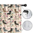 thumbnail image 4 of Blackout Kids Curtains,Dachshund and Flower Childrens Insulated Curtains Set Of 2,Bedroom Essentials,Toddler Room Decor 42"x63"(106x160cm), 4 of 4