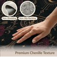 thumbnail image 6 of ODIKA 5'x7' Washable Area Rug Easy Care, Non-Shedding, Pet Friendly, Black Gold Elegance with Floral and Bird Motifs Victorian Inspired Design Ornate for Small Living Room, Bedroom, 6 of 7