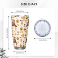 thumbnail image 4 of KLL Cute Bee Honey Jar Hive Bear Print 40oz Stainless Steel Insulated Car Cup with Spillproof Lid - Keep Your Drink Hot or Cold on the Go-Straw Two-piece Set, 4 of 8