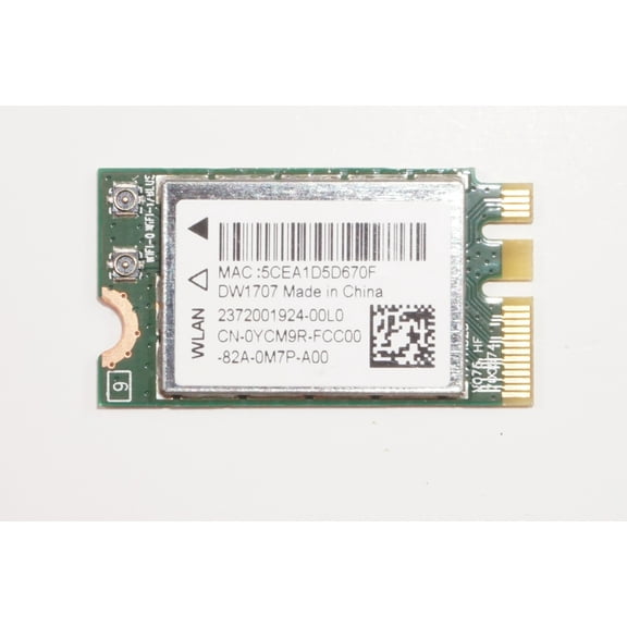 YCM9R Dell Wireless Card I3668-3106BLK 11-3168C322PTF I3168-0027RED