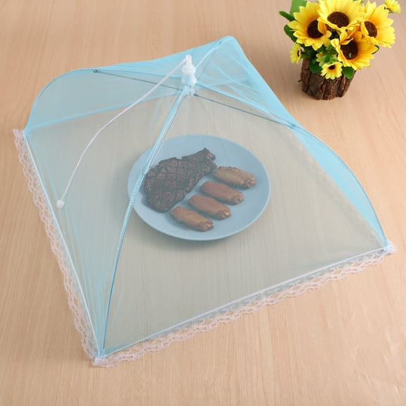 6-Pack 17 Inch Mesh Food Covers, Umbrella Style Net Tents for Outdoor Picnic, BBQ, Camping and Food