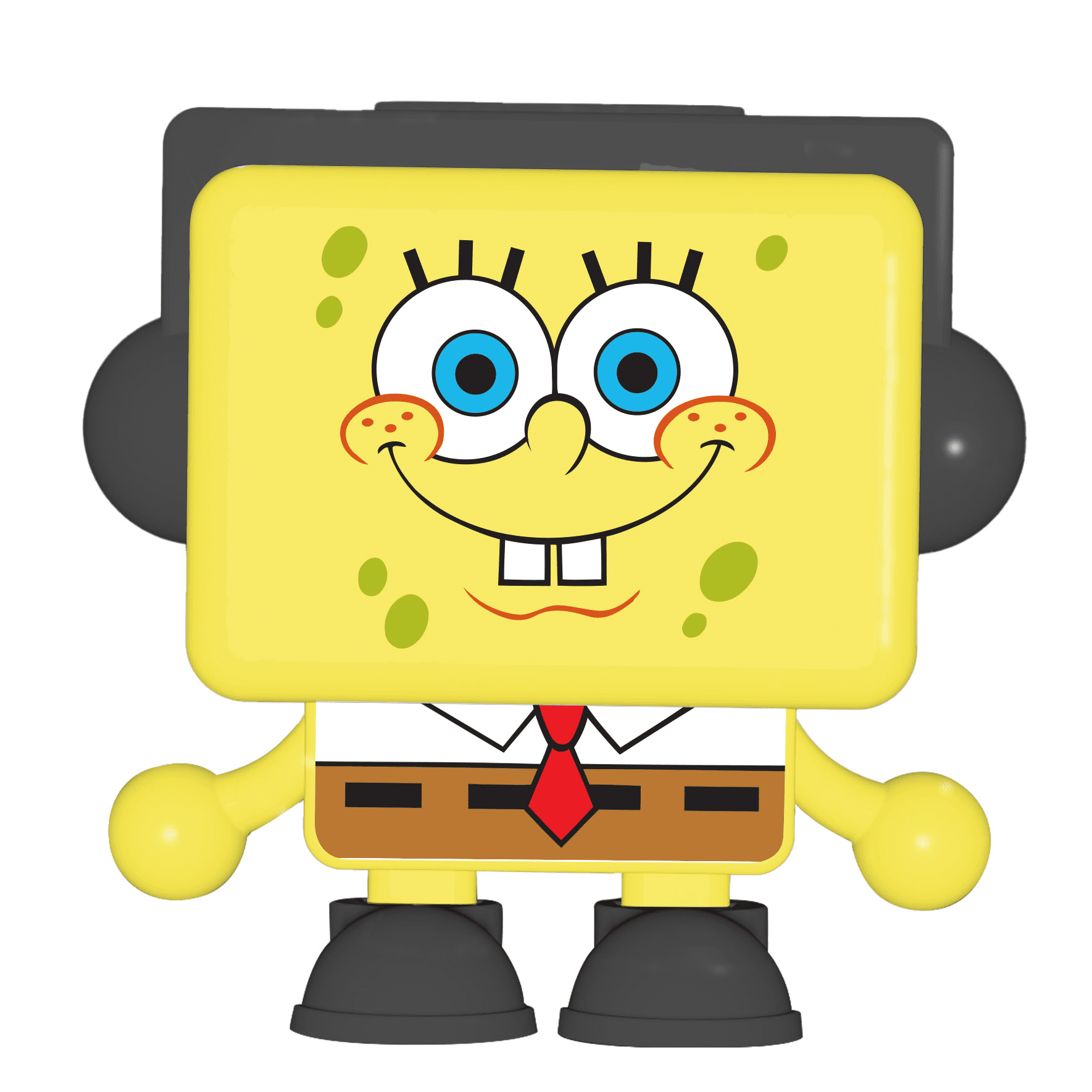 SpongeBob SquarePants Dancing Musical Toy Boombot – Plays Character Sounds, Animated Dance Moves, IPX5 Waterproof for Pool & Outdoor Fun