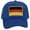 Royal, variant on Top Headwear Country Germany Flag Hat - German Trucker Cap Black