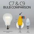 thumbnail image 2 of OptiCore C9 Shatterproof Multicolor LED Christmas Lights Replacement Bulbs for String Lights, Pack of 25, 0.84W, E17 Base, 2 of 5