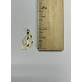 thumbnail image 2 of 10K Solid Real Yellow Gold Personalized Cursive B Initial Pendant Necklace, Available in Different Letters Charm with Diamond Cut Gifts for Her with 20" Gold Chain, 2 of 6