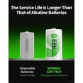 thumbnail image 3 of Baterías recargables EBL C 5000 mAh Ni-MH (paquete de 8), 3 of 7