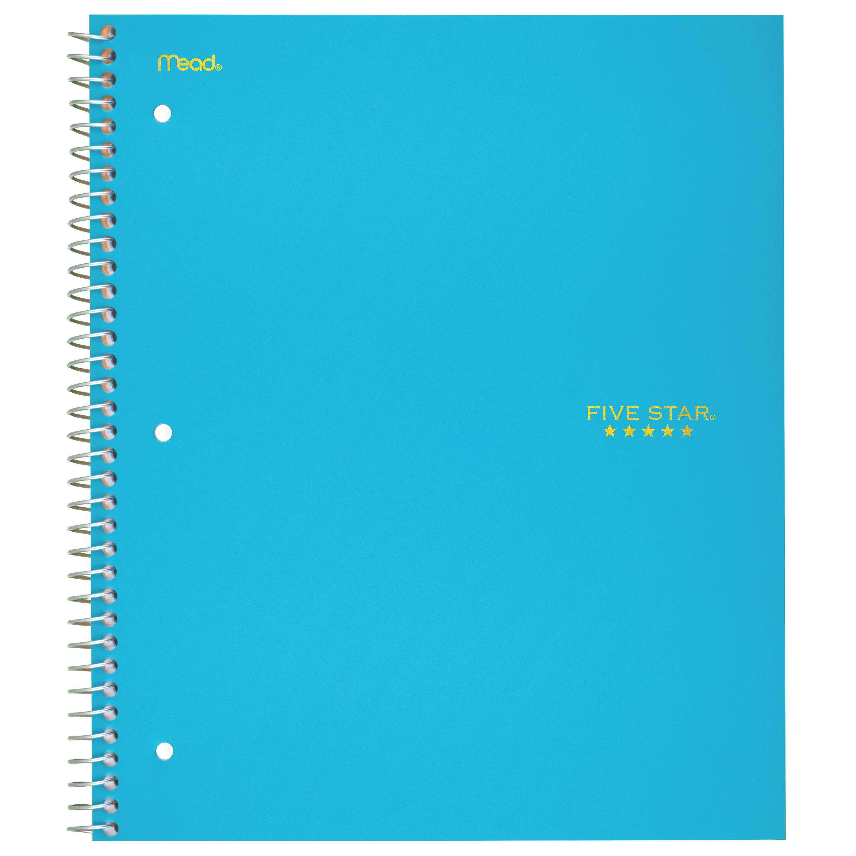 Five Star Trend Notebook, 5 Subject, Wide Ruled, Assorted (05491