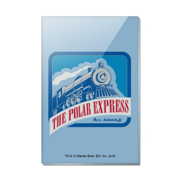 The Polar Express All Aboard Rectangle Acrylic Fridge Refrigerator Magnet