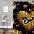 thumbnail image 2 of Patifu S'mores Heart Chippy Bathroom Décor Set with Hooks, Graphic Print Polyester Stylish Shower Curtain, 100% Polyester, Chic Modern Bathroom Decor 69"x72, 2 of 7