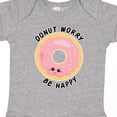 thumbnail image 4 of Inktastic Donut Worry Be Happy Pink Sprinkle Donut` Boys or Girls Baby Bodysuit, 4 of 5