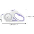 thumbnail image 2 of Automatic Retractable Dog Leash Retractable Leash Extendable Leash for Dog Cat Rabbit Pet Purple, 2 of 4