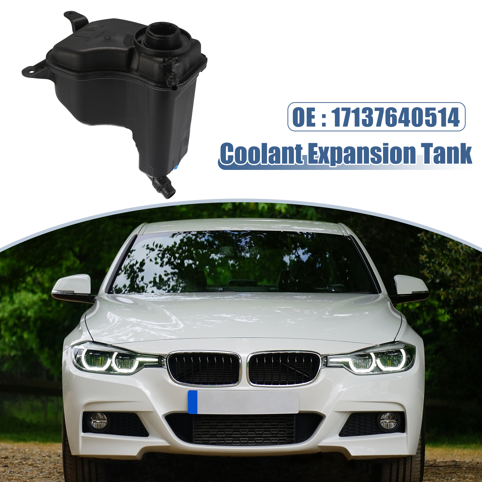 Car & Truck Radiators & Parts Radiator Coolant Overflow Reservoir Bottle with Cap&Sensor for BMW