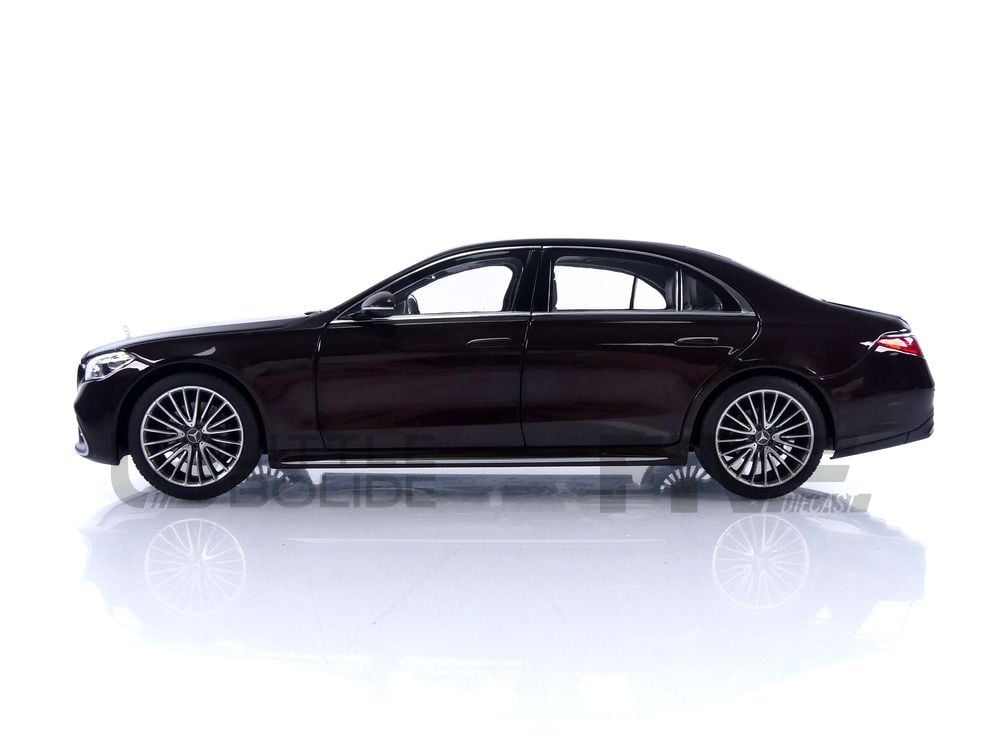 2021 Mercedes-Benz S-Class AMG-Line Dark Red Metallic 1/18