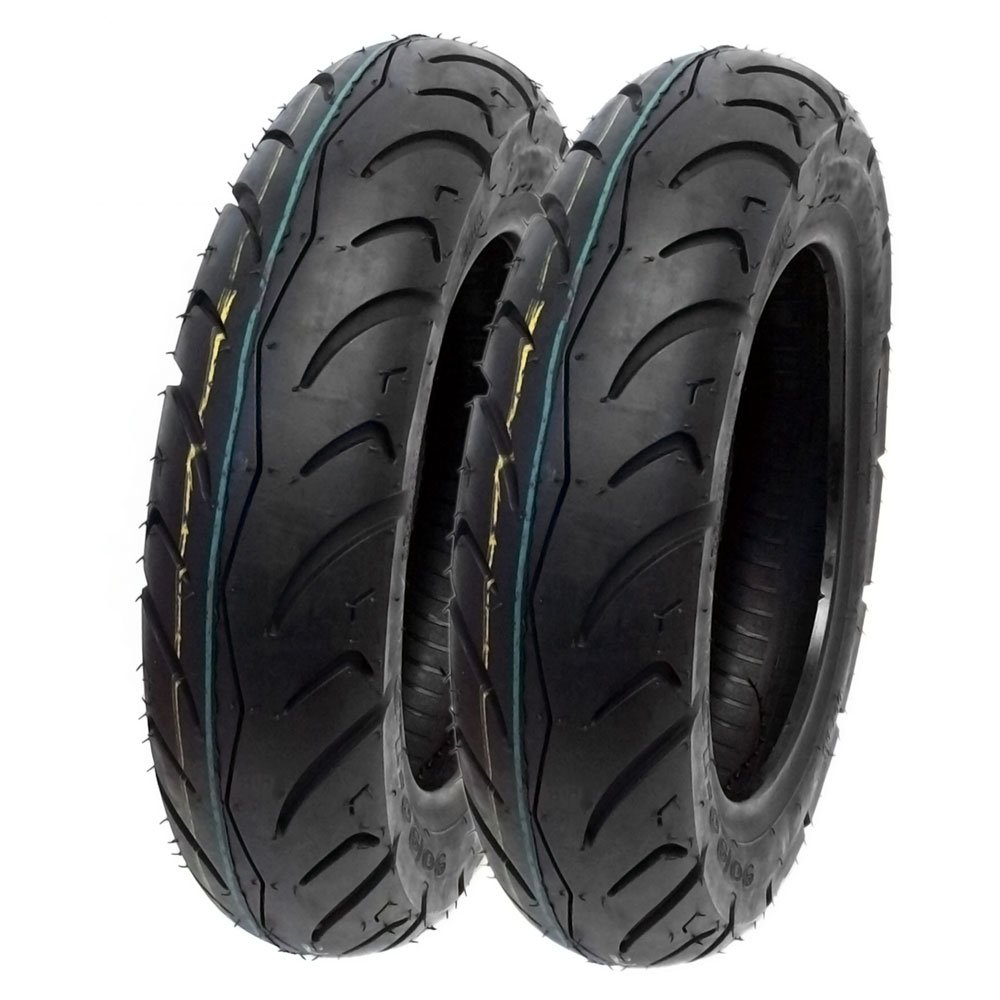 SET OF TWO Street Scooter Tire 90/9010 (3.0010) Tubeless Front/Rear