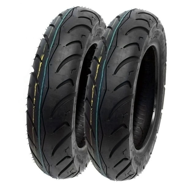 Set Of Two Street Scooter Tire 90 90 10 3 00 10 Tubeless Front Rear Fits On Daelim Cordi 50 06 09 Message 50 Tapo 50 And Other 50cc Scooters Walmart Com Walmart Com