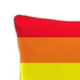 thumbnail image 4 of Jordan Manufacturing 16" x 16" Rainbow Multicolor Stripe Square Outdoor Throw Pillow with Welt, 4 of 9