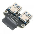 thumbnail image 4 of Adaptador USB3.0 A USB Hembra Adaptador De Extensión USB Interfaz USB Integrada De 20 Pines A USB Hembra Para Ordenador PC, 4 of 8