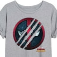 thumbnail image 3 of Marvel Deadpool & Wolverine - Scratch Logo - Women's Oversized Graphic T-Shirt, 3 of 5