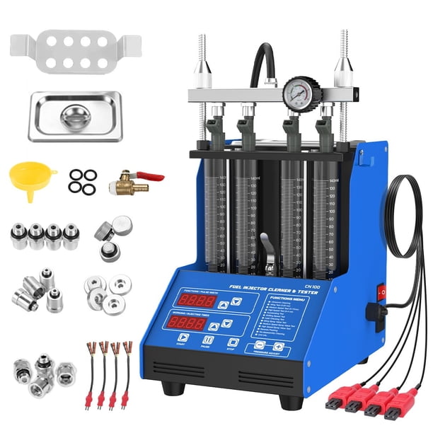 Kit Probador y Limpiador de Inyectores de Combustible KAISAL 9 Modos 5V-12V 4 Cilindros