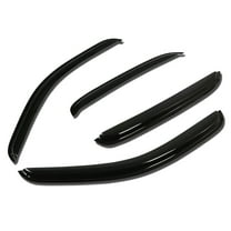 DNA Motoring For 07-13 Silverado Sierra Crew Cab Smoked Tint Side Window Visor Shade Rain Wind Deflector