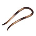 thumbnail image 1 of Accesorios para el cabello Unique Bargains 1 Pc Pinza para el cabello en forma de U 4.33"x1.57" Marrón oscuro Marrón transparente, 1 of 5