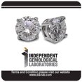 thumbnail image 3 of 1/2 Carat T.W. Genuine Round White Diamond 14kt Gold Stud Earrings, IGL Certified, 3 of 3