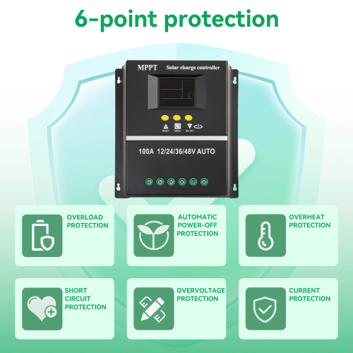 CAMOTUSE 4000W 100A MPPT Solar Controller 12V 24V 36V 48V USB Battery Regulator