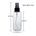 thumbnail image 5 of SANSHIELD 100 Pack 2 oz (60 ml) Clear PET Plastic Spray Bottles with Cap, Small Travel Size Mist Bottles, 5 of 10