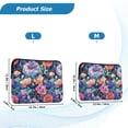 thumbnail image 4 of FORMRS 15-15.6 inch Laptop Sleeve Case Soft Carrying Quilted Computer Bag Cover, Puprle Ethereal Floral Harmony, 4 of 7