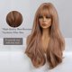 thumbnail image 3 of Peluca Larga Ondulada Rubia Fresa de 26 Pulgadas Suyoo Cabello Sintético Natural, 3 of 5