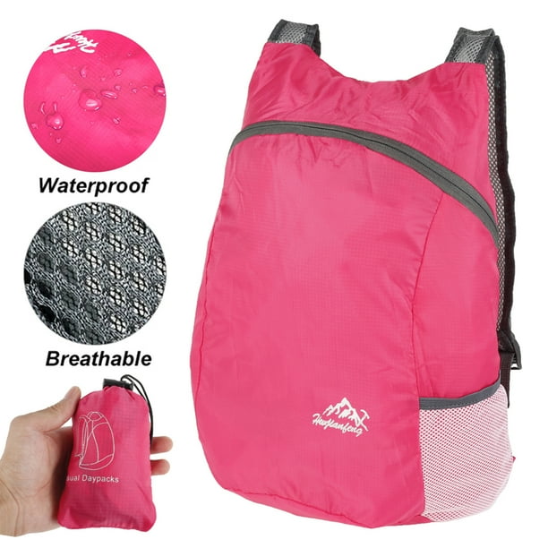 Muyoka Mochilas ultraligeras Mochilas plegables impermeables para exteriores Mochila de viaje peque帽a plegable con correas de hombro ajustables Mochila de senderismo para senderismo Caminar Escalada