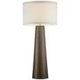 thumbnail image 6 of Possini Euro Design Karen Modern Table Lamp 36" Tall Dark Gold Glass Off White Fabric Drum Shade for Bedroom Living Room Bedside Nightstand Office, 6 of 9