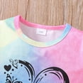 thumbnail image 5 of TOWED22 Girls Summer Short Set Cartoon T-Shirt and Athletic Shorts Casual Outfit 18M-5T Sky Blue,5-6 Y, 5 of 6