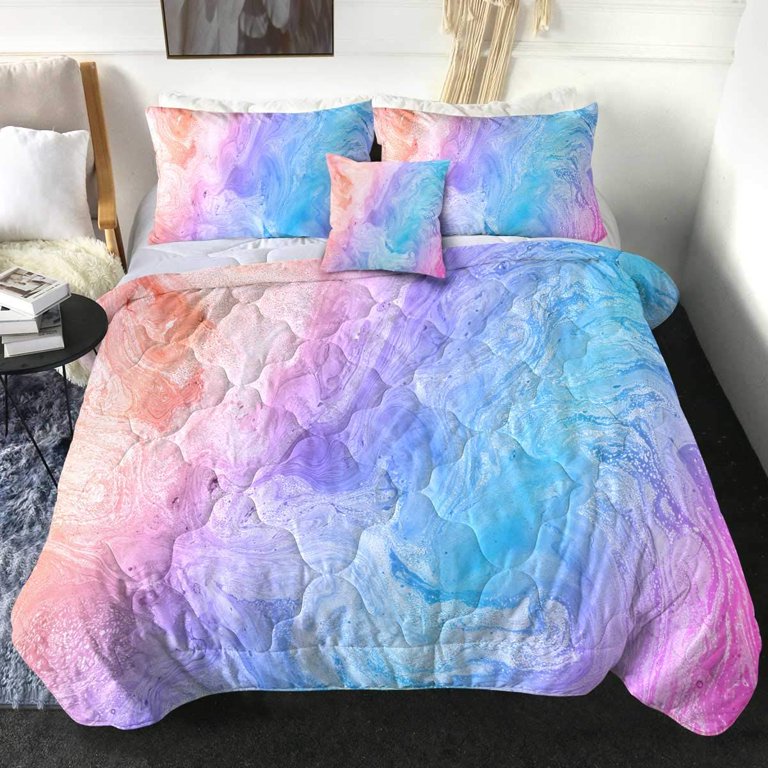 Tie dye deals comforter set full