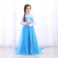 thumbnail image 4 of HAWEE Robe de Princesse Elsa pour Petite Fille Neige Fête Reine Costume d'Halloween, 4 of 7