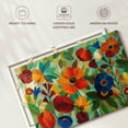 thumbnail image 6 of Elephant Stock Summer Floral Iii Wall Art - Horizontal Canvas Wall Art - Living Room Wall Decor - Floral And Botanical Canvas - Turquoise And Green Decor By Silvia Vassileva - 48" x 32", 6 of 8