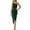Green, variant on ZQUUVOU Womens One Shoulder Long Formal Dress Summer Sleeveless Bodycon Ruched Wrap Split Cocktail Dresses Black