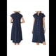 thumbnail image 3 of Vestido Camisero Midi de Relajado Azul Marino L, 3 of 6