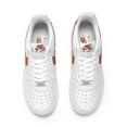 thumbnail image 4 of Women's Nike Air Force 1 '07 White/Rugged Orange (DD8959 115) - 10, 4 of 6