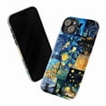 thumbnail image 3 of Starry Heart Phone Case, Artistic Night Sky Cat and Sunflower Collage iPhone Cover, Unique Aesthetic Protective Case for iPhone 16 15 14 13 12 11 Plus Pro Max Mini, 3 of 6