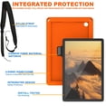 thumbnail image 2 of Nalacover Case for Samsung Galaxy Tab A9 Plus 11-inch 2023/X210/X215/X216, Military Grade Heavy Duty Silicone PC Protection Rugged Cover with Rotating Stand & Handle & Shoulder Strap, Orange, 2 of 10
