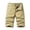 Khaki, variant on gakvov Cargo Pants For Men Plus Size Cargo Pants For Men Casual Pure Loose Fit Zipper Button Multi-Pocket Overalls Straight Leg Pants Outdoor Tooling Short Pants