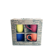 Marcelle 4 Piecec 15oz Multi-Color Ceramic Coffee Mug Set