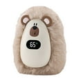 thumbnail image 2 of Rechargeable Hand Warmer - 10.5 x 7.5 cm Electric Cartoon Pocket Hand Heater with 3 Heat Levels,Portable Heater,Electric Pocket Heater with Digital Display,for Outdoor Camping Sports(Grey), 2 of 9
