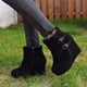 thumbnail image 1 of Zapatos casuales cómodos de estilo Clan con tacón inclinado y punta redonda para mujer, zapatos sólidos para exteriores Wmkox8yii sa2289, 1 of 4