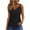 Solid Color-Black, variant on Jewelreauty Womens Notched Neck Casual Tank Tops Summer Sleeveless Eyelet Shirts Basic Loose Tunic Blouse (S, Black)